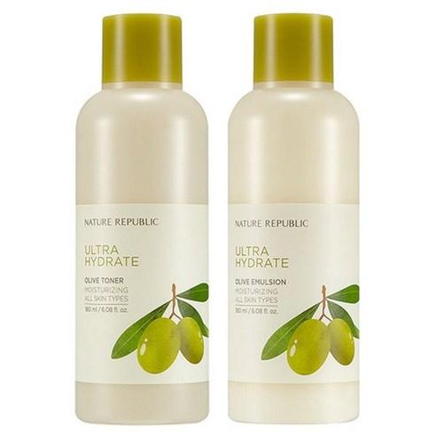 Ultra Hydrate OLIVE Toner 180ml & Emulsion 180ml SET, NATURE REPUBLIC NATURE REPUBLIC Skincare Set
