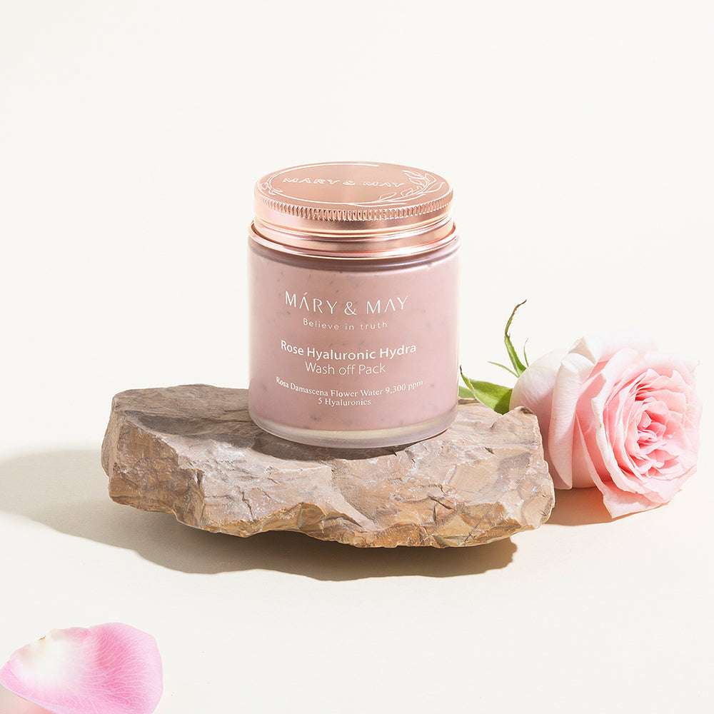 Vegan Rose Hyaluronic Mask Special Set (125g+30g), MARY & MAY MARY & MAY Skincare Set