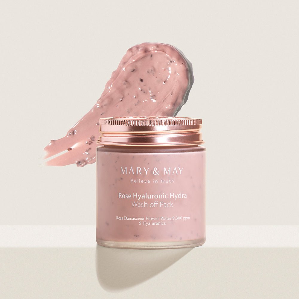 Vegan Rose Hyaluronic Mask Special Set (125g+30g), MARY & MAY MARY & MAY Skincare Set