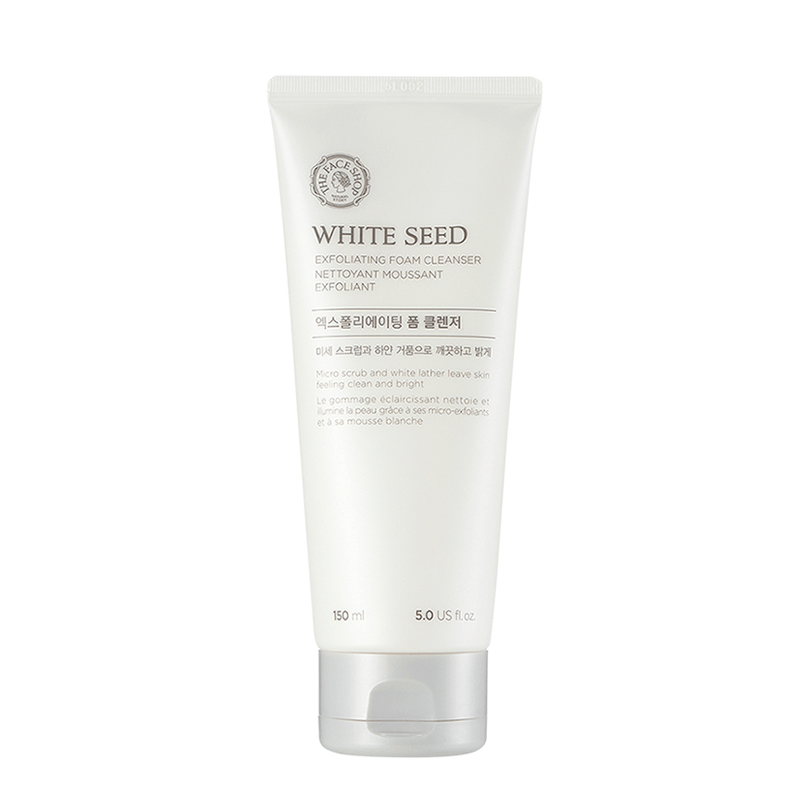 White Seed Brightening Exfoliating Foam Cleanser 150ml, THE FACE SHOP THE FACE SHOP Cleansing Foam