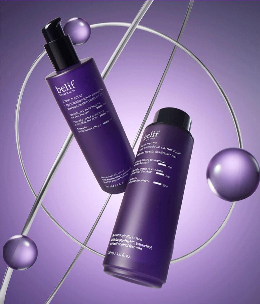 Youth Creator Age Knockdown Barrier Toner 120ml, Belif Belif Hydrating Toner