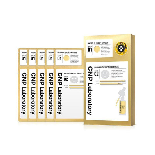 2-Step Propolis Energy Ampule Mask 5 Sheets, CNP CNP Sheet Mask