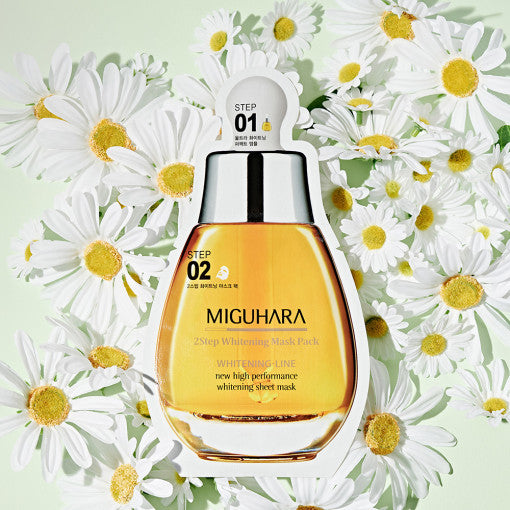 2 Step Whitening Mask Pack Origin 1.7ml + 25ml, MIGUHARA MIGUHARA Sheet Mask