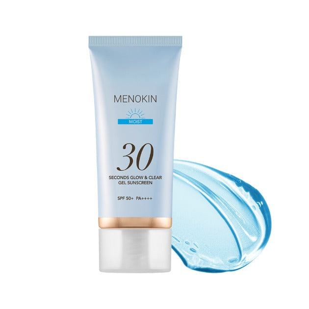 30 Seconds Glow & Clear Gel Sunscreen SPF50+ PA++++ 50ml #MOIST, MENOKIN