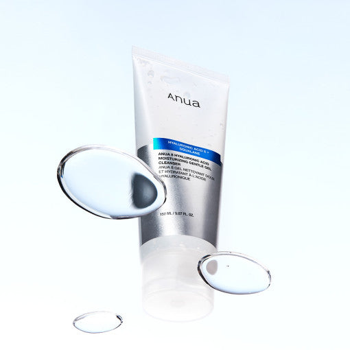 8 Hyaluronic Acid Moisturizing Gentle Gel Cleanser 150ml, Anua Anua Cleansing Milk & Gel