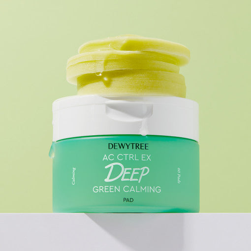 AC Ctrl Deep Green Calming Pad 180g(60 Pads), DEWYTREE DEWYTREE Toner Pad
