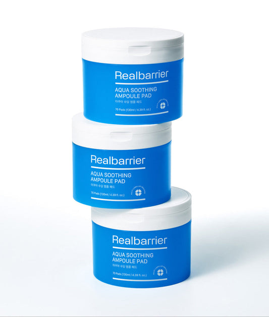 Aqua Soothing Ampoule Pad 130ml (70ea), Rreal Barrie Real Barrier Ampoule Pad