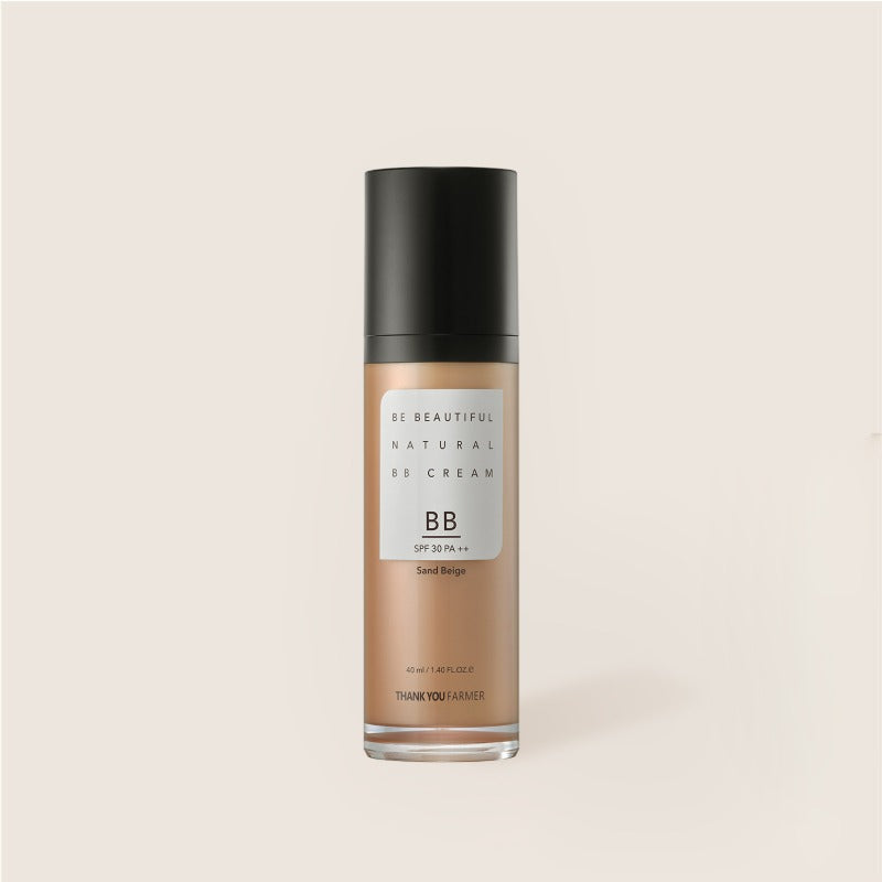 BE BEAUTIFUL NATURAL BB CREAM SPF30 PA++ 40ml #Sand Beige, THANK YOU FARMER