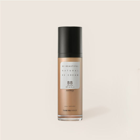 BE BEAUTIFUL NATURAL BB CREAM SPF30 PA++ 40ml #Sand Beige, THANK YOU FARMER