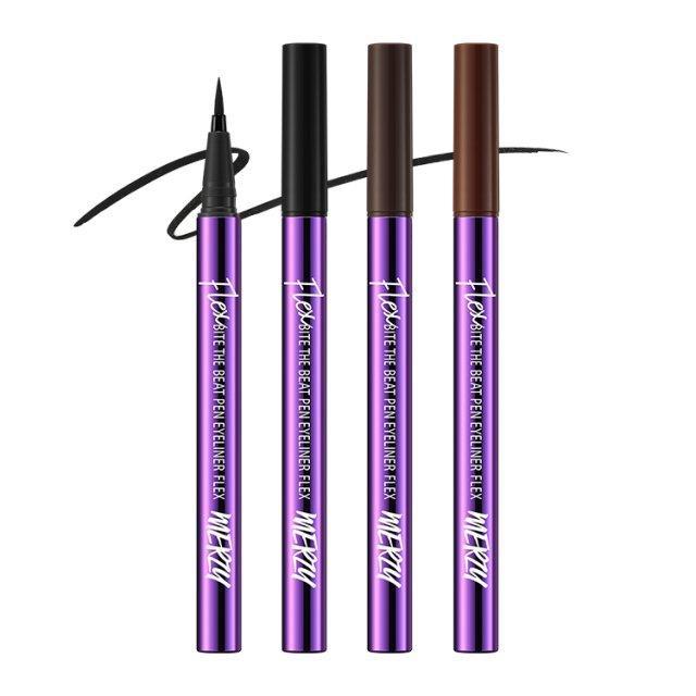 BITE THE BEAT PEN EYELINER FLEX 0.6g (3 Colors), MERZY MERZY Eyeliner