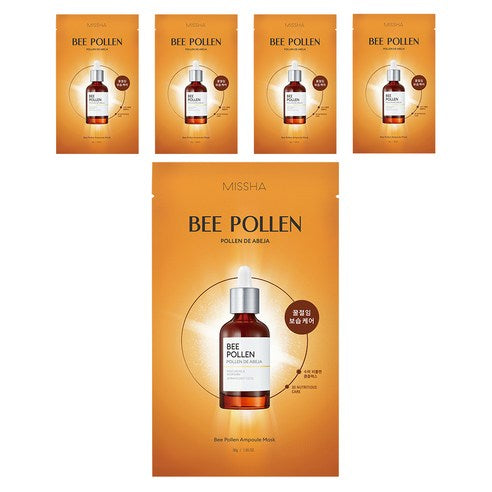 Bee Pollen Ampoule Mask 30g X 5ea, MISSHA MISSHA Treatment Mask