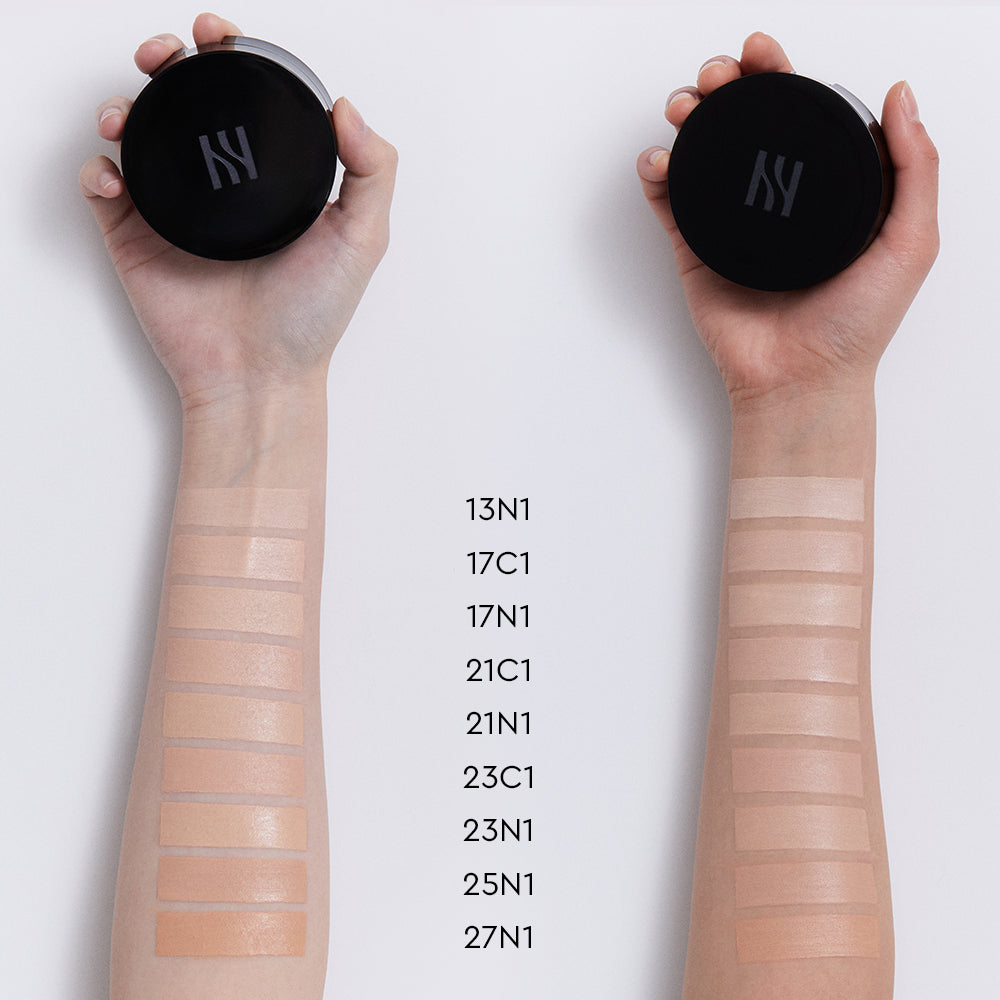 Black Cushion Foundation SPF34/PA++ 15gx2 [Cushion+refill], HERA HERA MAKEUP Cushion