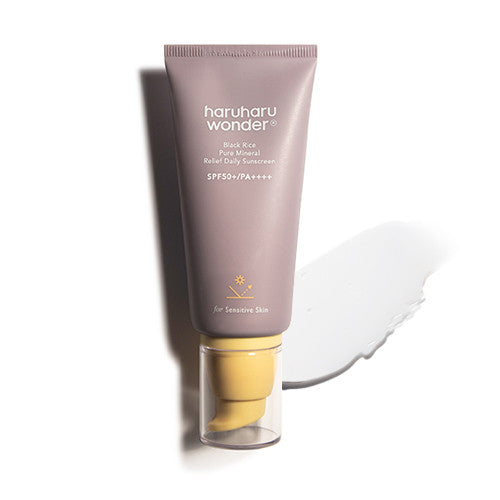 Black Rice Pure Mineral Relief Daily Sunscreen SPF50+ 50ml, haruharu wonder haruharu wonder Sunscreen