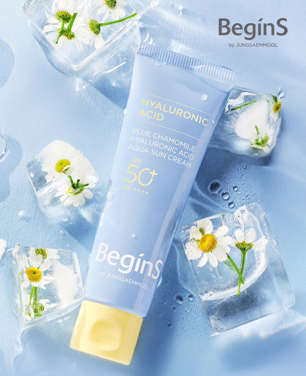 Blue Chamomile Hyaluronic Acid Aqua Sun Cream SPF 50+ PA++++ 50ml, JUNGSAEMMOOL JUNGSAEMMOOL Sun Cream