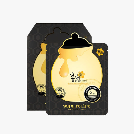 Bombee Black Honey Mask Pack Set 25g x 10 pcs, papa recipe papa recipe Treatment Mask