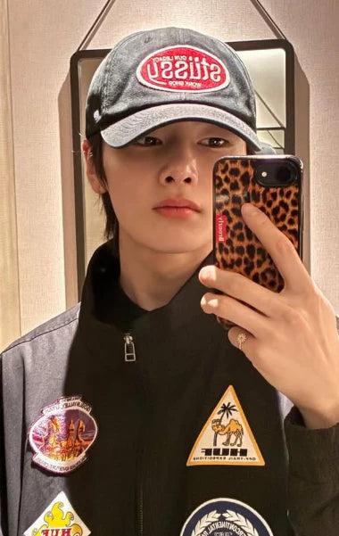 [Breezfy] Leopard MagSafe iPhone Case - Graphite Frame (Stray Kids I.N wear) Breezfy Phone Case