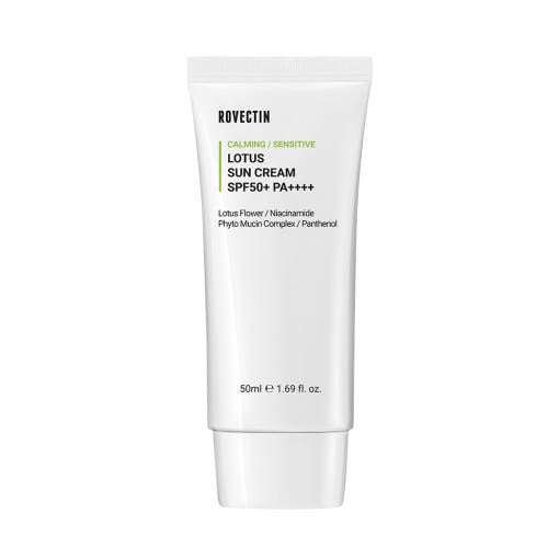 Calming Lotus Sun Cream SPF50 PA++++ 50ml, ROVECTIN ROVECTIN Sun Cream
