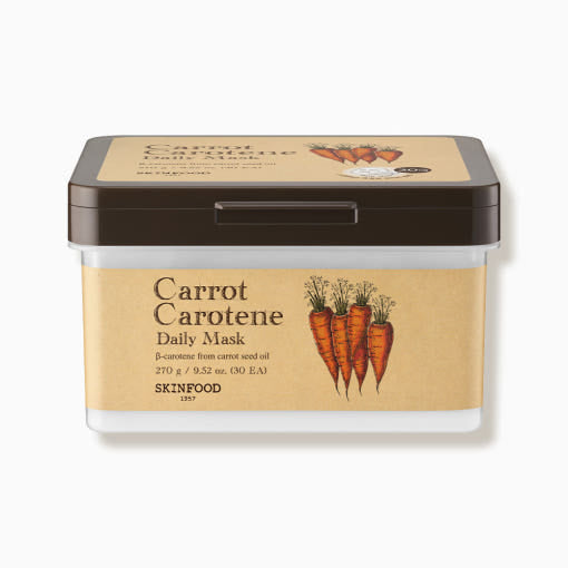 Carrot Carotene Daily Mask Sheet 270g/30ea, SKINFOOD SKINFOOD Sheet Mask