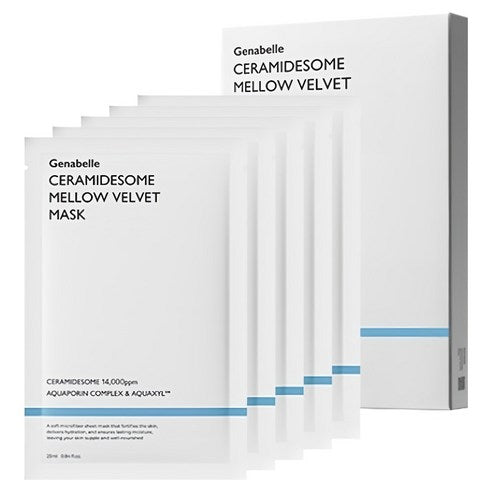 Ceramidesome Mellow Velvet Mask 25ml X 5ea, Genabelle Genabelle Sheet Mask