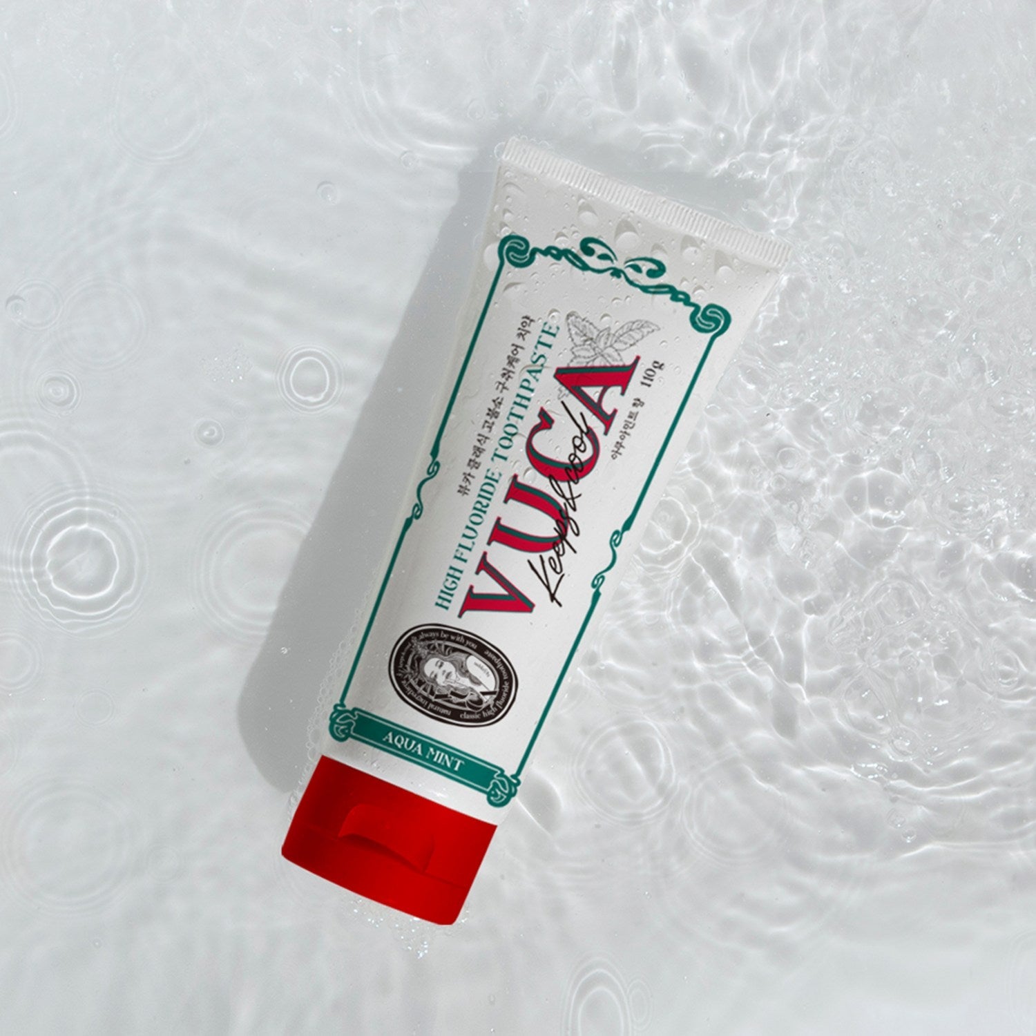 Classic High Fluoride Toothpaste 110g X 12ea #Aquamint, Vuca