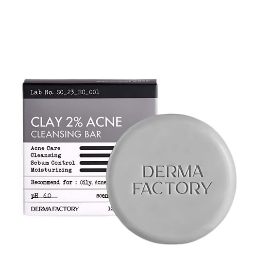 Clat 2% Acne Cleansing Bar 120g, DERMA FACTORY