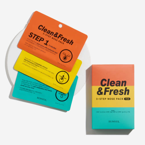 Clean & Fresh Nose Pack (3 Steps) 7ea, EUNYUL EUNYUL Nose patch