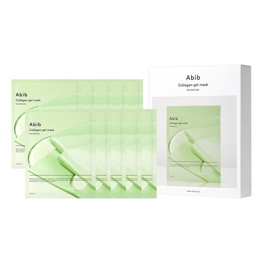Collagen Gel Mask 35g X 10ea #Heartleaf Jelly, Abib-1