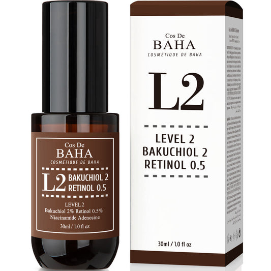 Cos De BAHA L2 Bakuchiol 2% + Retinol 0.5% Serum 30ml Cos De BAHA Anti-Aging Serum