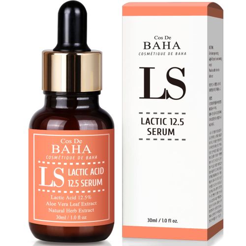 Cos De BAHA LS Lactic Acid 12.5% Face Peel Serum with HA 30ml Cos De BAHA Exfoliating Serum