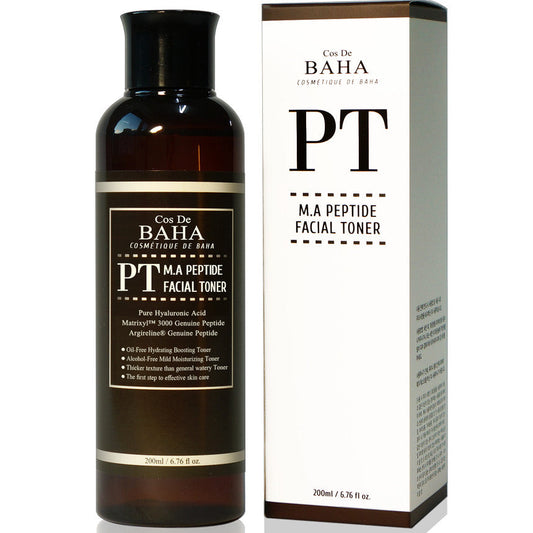 Cos De BAHA PT M.A Peptide Facial Toner (Peptide Complex Facial Toner with Matrixyl 3000 & Argireline) 200ml Cos De BAHA Anti-Aging Toner