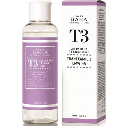 Cos De BAHA T3 Advanced 3% Tranexamic Acid Facial Toner 200ml Cos De BAHA Brightening Toner
