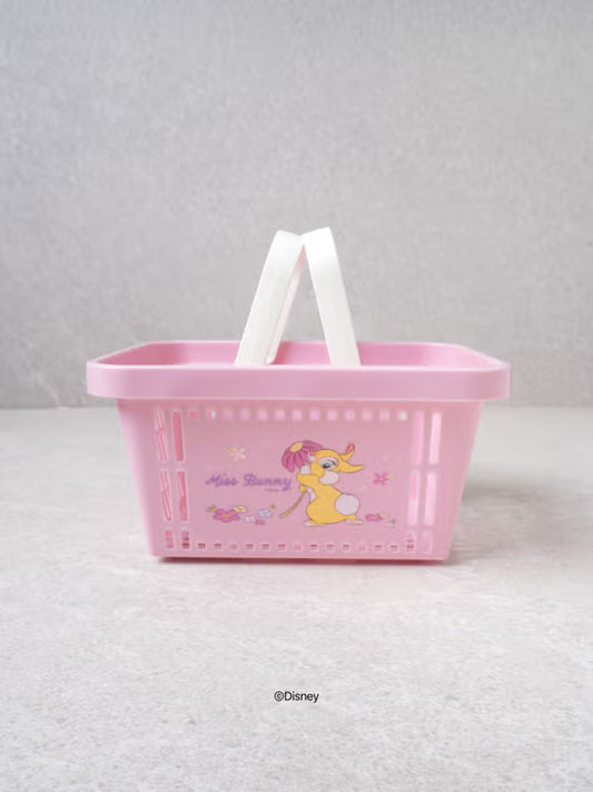 DAISO Disney Animals Handle Basket – Pink DAISO Handle Basket