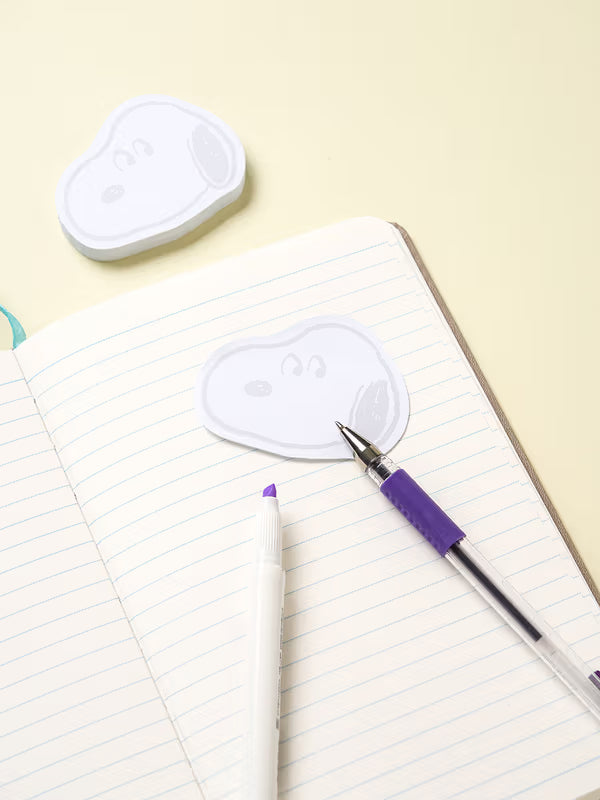 DAISO Peanuts Vintage Snoopy Sticky Memo Pad (70 Sheets)