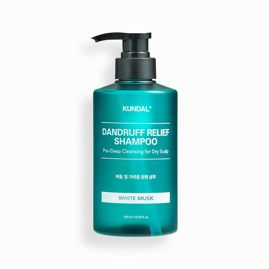 DANDRUFF RELIEF SHAMPOO Pro-Deep Cleansing for Dry Scalp 500ml #WHITE MUSK, KUNDAL-1