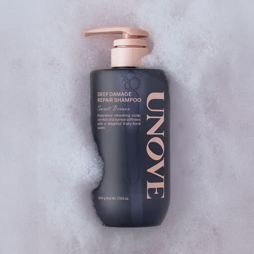DEEP DAMAGE REPAIR SHAMPOO 500ml #Sweet Breeze, UNOVE-12