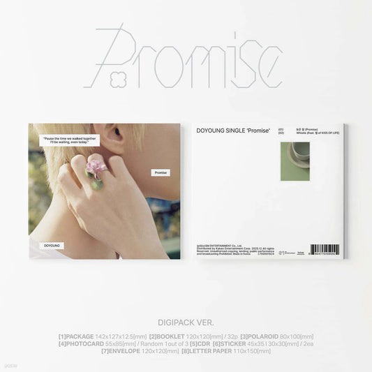 DOYOUNG - Single Album Promise (DIGIPACK Ver.) NCT Merch Set