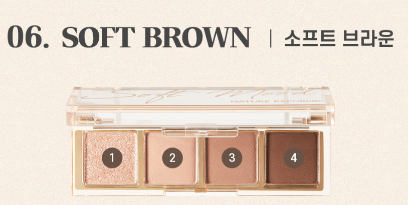 Daily Basic Palette 2.4~2.7g  (6colors), NATURE REPUBLIC-1