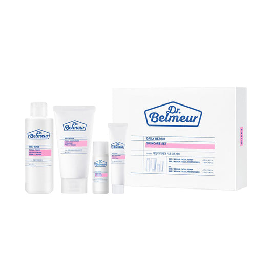 Daily Repair Skincare Set (Toner 200ml + Moisturizer 120ml), Dr.Belmeur