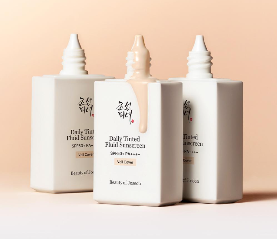 Daily Tinted Fluid Sunscreen [VEIL COVER] SPF50+ PA+++ 50ml, Beauty of Joseon Beauty of Joseon Sunscreen