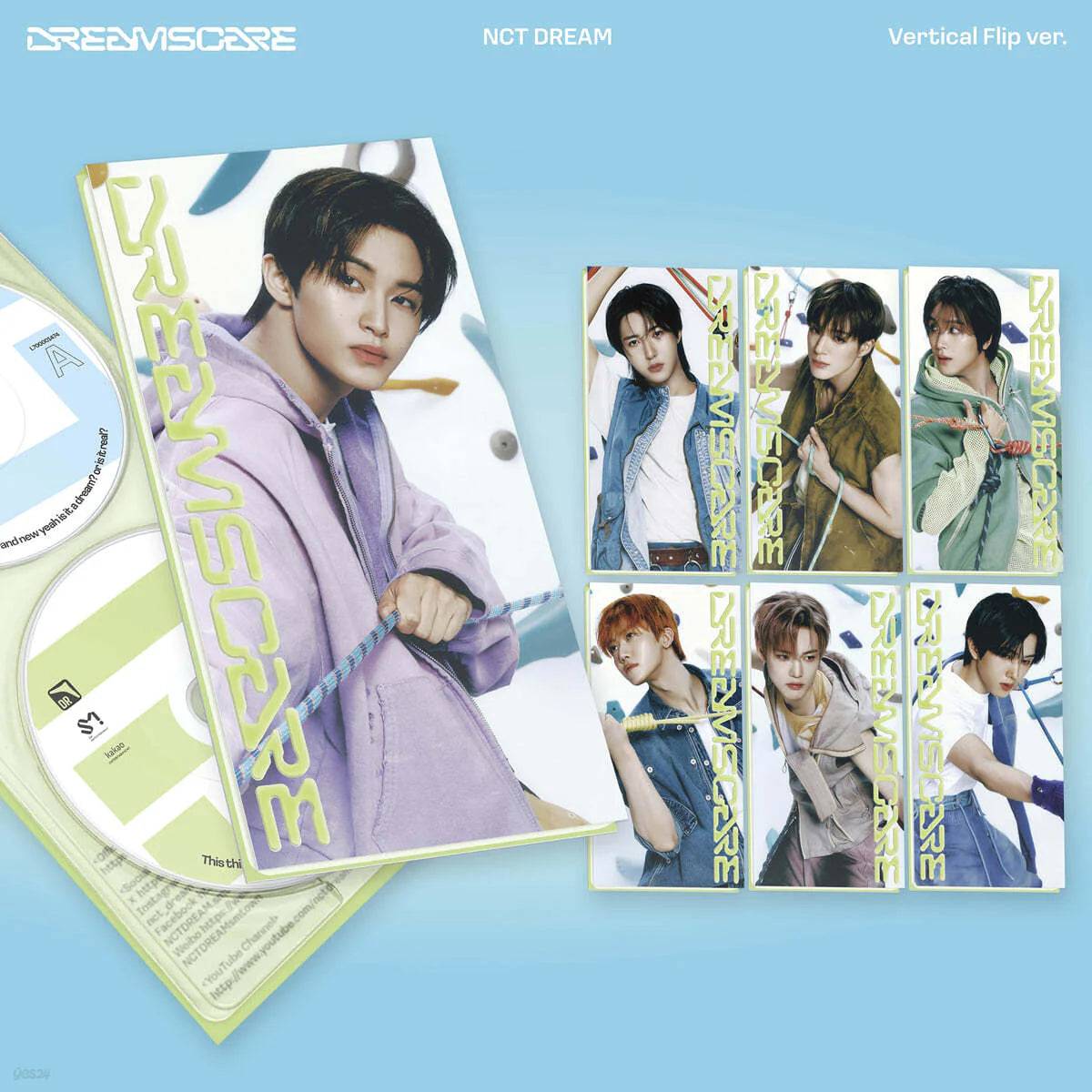 [Deals] NCT DREAM - 4th Album DREAMSCAPE (Vertical Flip Ver.) (Random Ver.) NCT Merch Set