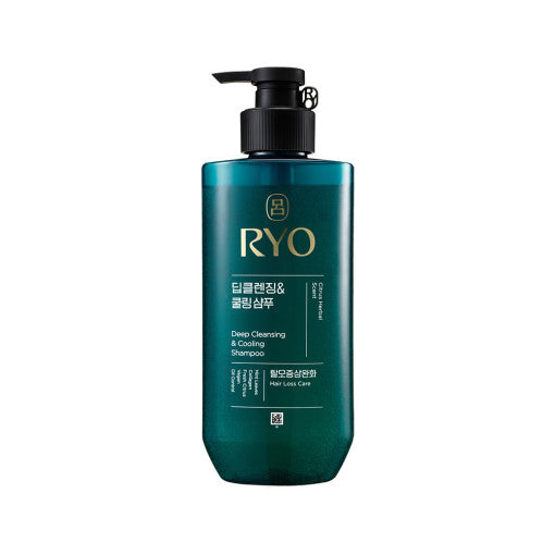 Deep Cleansing & Cooling Shampoo 480ml, Ryo Ryo Shampoo