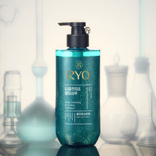 Deep Cleansing & Cooling Shampoo 480ml, Ryo Ryo Shampoo