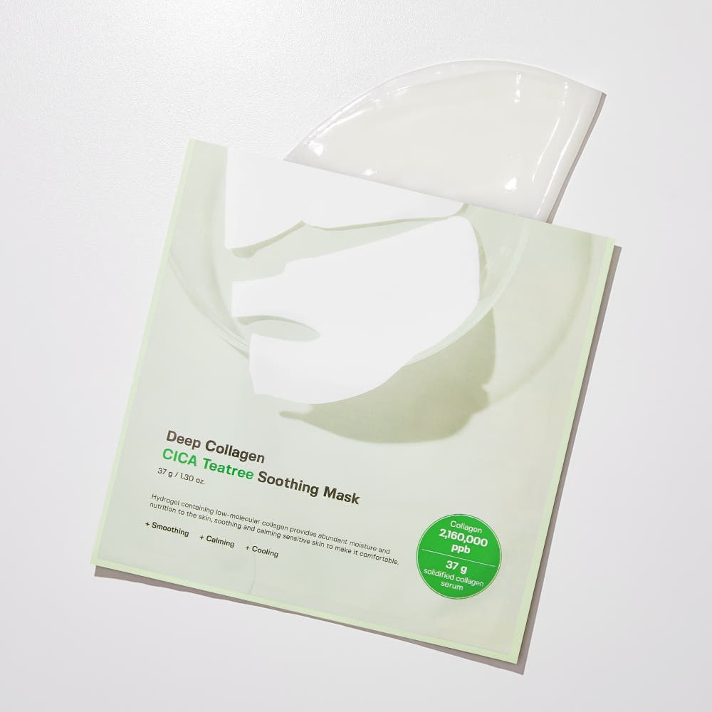 Deep Collagen Cica Tea Tree Soothing Mask 37g X 4ea, SUNGBOON EDITOR SUNGBOON EDITOR Jelly Sheet Mask