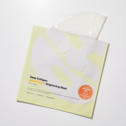 Deep Collagen Niacin-Vita C Brightening Mask 37g X 4ea, SUNGBOON EDITOR SUNGBOON EDITOR Jelly Sheet Mask