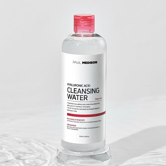 Deep Red Hyaluronic Acid Cleansing Water 510ml, PAUL MEDISON PAUL MEDISON Micellar Waters