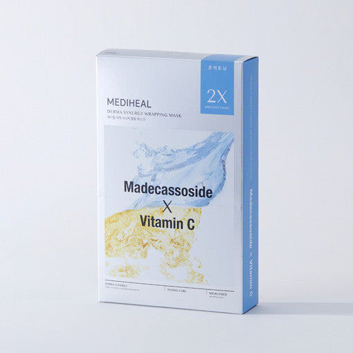 Derma Synergy Wrapping Mask Sheet 10P #Madecassoside X Vitamin C, MEDIHEAL