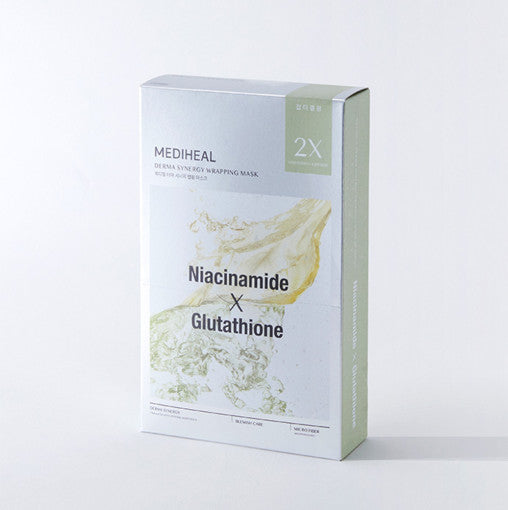 Derma Synergy Wrapping Mask Sheet 10P #Niacinamide X Glutathione, MEDIHEAL
