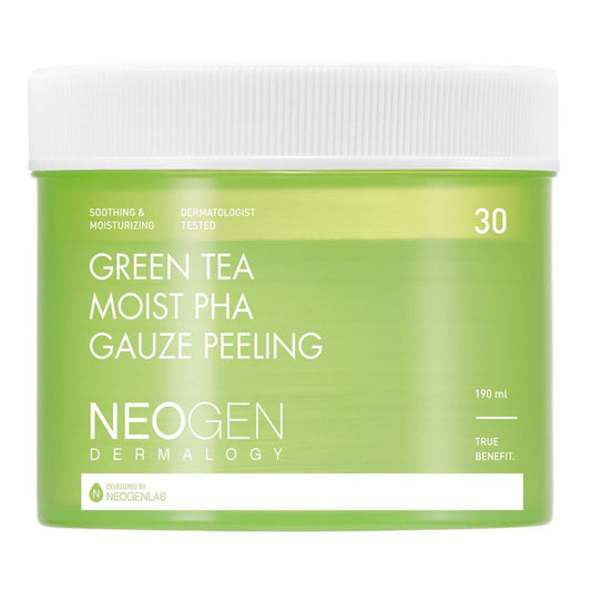 Dermalogy Green Tea Moist PHA Gauze Peeling 30 Sheets, NEOGEN NEOGEN Peeling Pad