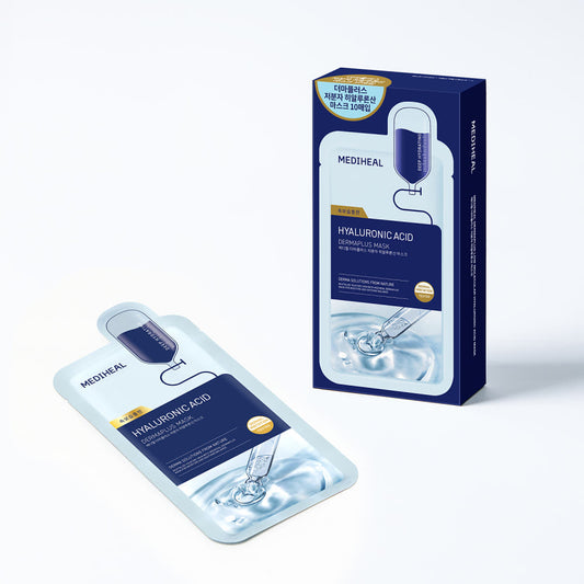 Dermaplus Low Molecular Hyaluronic Acid Mask 22ml X 10ea, MEDIHEAL MEDIHEAL Sheet Mask