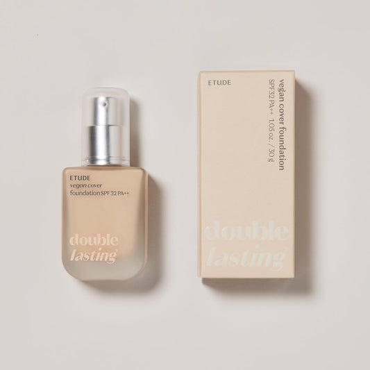 Double Lasting Vegan Cover Foundation SPF32/PA++ 30g, ETUDE ETUDE Foundation
